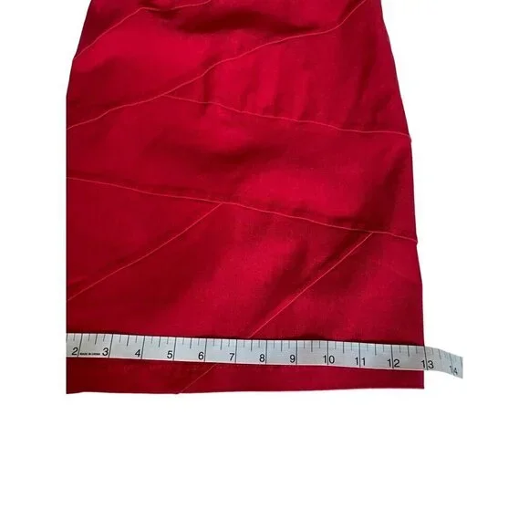 Windsor Red Dress Womens Junior Size 7 Strappy Back Side Zip NEW - Picture 9 of 13